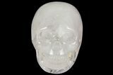 Realistic, Brazilian Rose Quartz Crystal Skull #116465-1